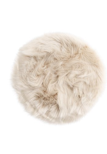 VENTURE DESIGN Katy Pute Katy Polyester fuskepels - 34*34--Rund-beige