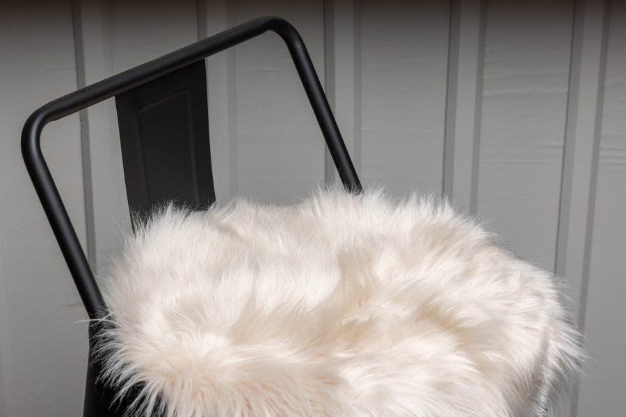 VENTURE DESIGN Katy Pute Katy Polyester fuskepels - 34*34--Rund-beige