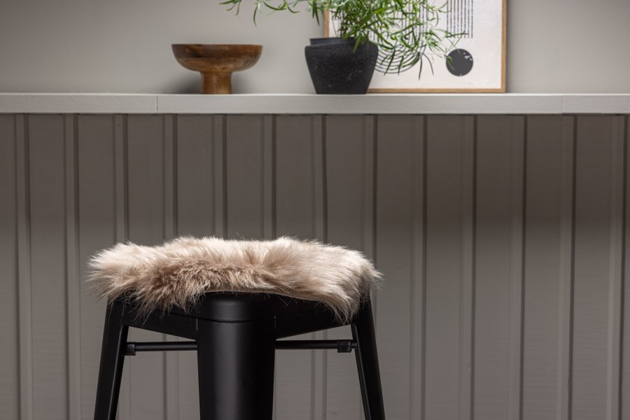 VENTURE DESIGN Katy Pute Katy Polyester falsk pels - 34*34---rund-brun