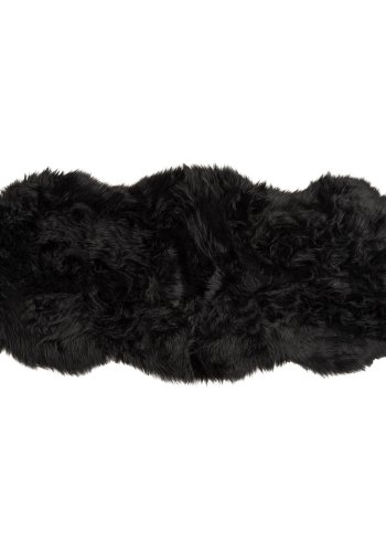 VENTURE DESIGN Katy Teppe Katy Polyester falsk pels - 180*55- -Pld-Sort
