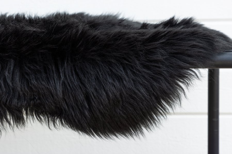 VENTURE DESIGN Katy Teppe Katy Polyester falsk pels - 180*55- -Pld-Sort