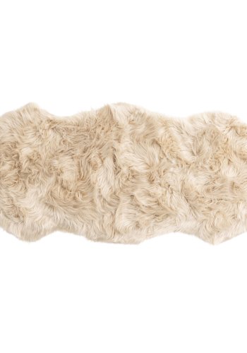 VENTURE DESIGN Katy Teppe Katy Polyester falsk pels - 180*55- -Pläd-Beige