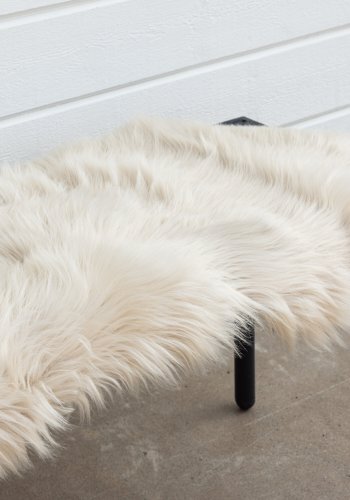 VENTURE DESIGN Katy Teppe Katy Polyester falsk pels - 180*55- -Pläd-Beige