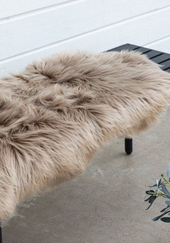 VENTURE DESIGN Katy Teppe Katy Polyester Fake Fur - 180*55- -Pläd-Brown