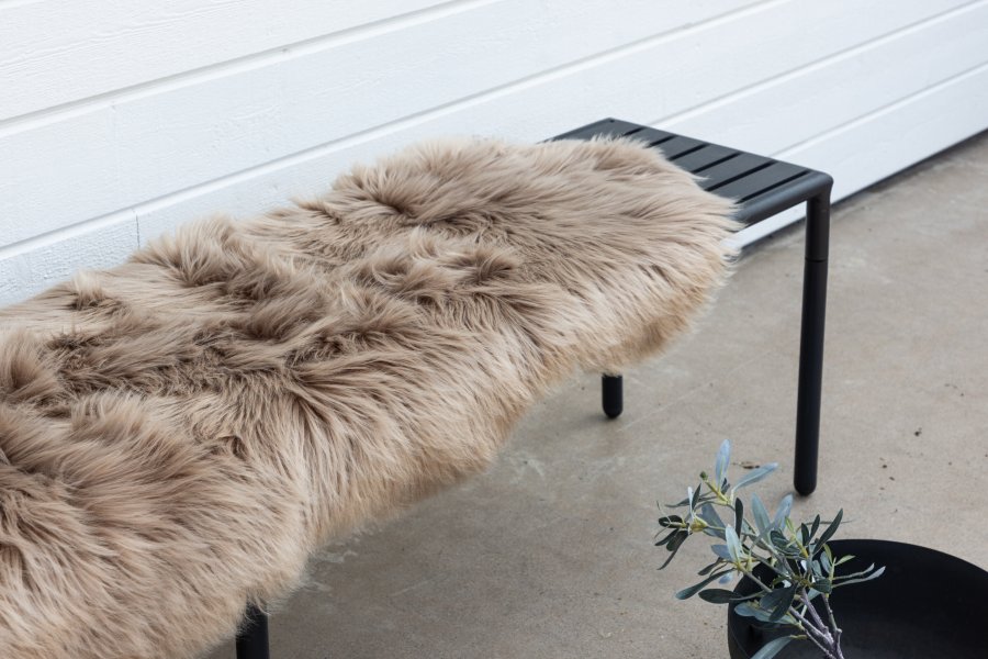 VENTURE DESIGN Katy Teppe Katy Polyester Fake Fur - 180*55- -Pläd-Brown