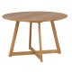 VENTURE DESIGN Yakidon spisebord, m. klaff, rund - gummitre/MDF med eikelook (120)