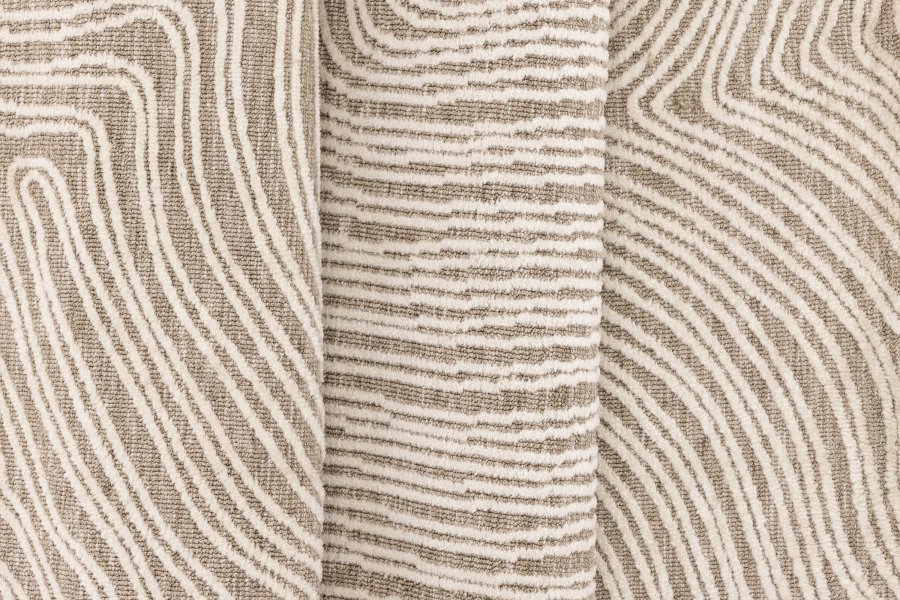 VENTURE DESIGN Melle gulvtppe, rektangulr - elfenben/beige micropolyester (395x295)