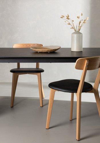 VENTURE DESIGN Vail spisebord, rektangulrt - ryksort MDF (200x100)