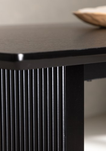 VENTURE DESIGN Vail spisebord, rektangulrt - ryksort MDF (200x100)