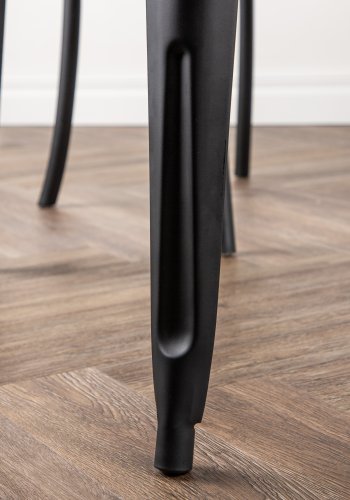 VENTURE DESIGN Tempe spisebord, rektangulrt - valntt MDF og svart stl (140x80)