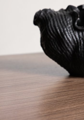 VENTURE DESIGN Tempe spisebord, rektangulrt - valntt MDF og svart stl (140x80)