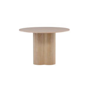 VENTURE DESIGN Olivia spisebord, rund - hvidkalket finér (110)