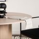 VENTURE DESIGN Olivia spisebord, rundt - hvitkalket finer (110)