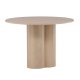 VENTURE DESIGN Olivia spisebord, rundt - hvitkalket finer (110)