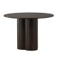 VENTURE DESIGN Olivia spisebord, rundt - mokkafiner (110)