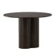 VENTURE DESIGN Olivia spisebord, rundt - mokkafiner (110)