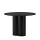 VENTURE DESIGN Olivia spisebord, rundt - svart finer (110)