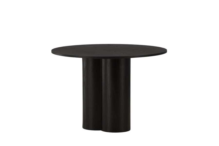 VENTURE DESIGN Olivia spisebord, rundt - svart finer (110)