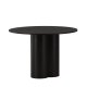 VENTURE DESIGN Olivia spisebord, rundt - svart finer (110)