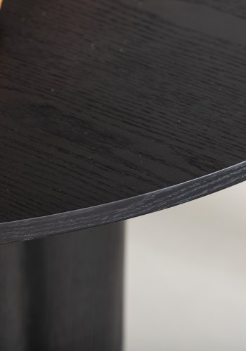 VENTURE DESIGN Olivia spisebord, rundt - svart finer (110)