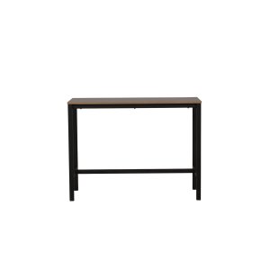 VENTURE DESIGN Camden barbord, rektangulr - valnddefarvet MDF og sort stl (120x60)