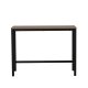 VENTURE DESIGN Camden barbord, rektangulrt - valnttfarget MDF og svart stl (120x60)