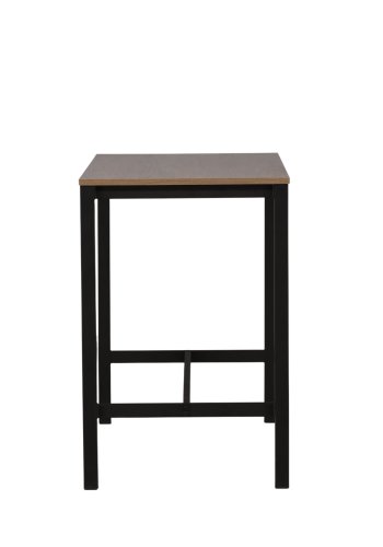 VENTURE DESIGN Camden barbord, rektangulrt - valnttfarget MDF og svart stl (120x60)