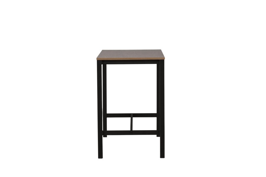 VENTURE DESIGN Camden barbord, rektangulrt - valnttfarget MDF og svart stl (120x60)