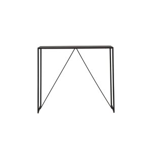 VENTURE DESIGN Brea barbord, rektangulr - sort MDF og sort stl (120x60)