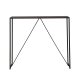 VENTURE DESIGN Brea bar bord, rektangulrt - svart MDF og svart stl (120x60)