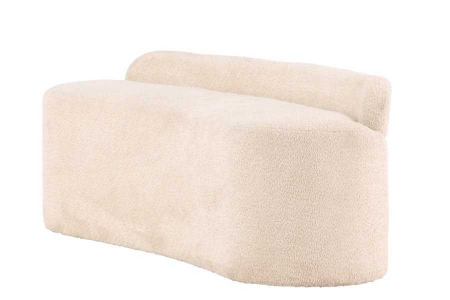 VENTURE DESIGN Pocatello 2-seters sofa - hvitt boucléstoff