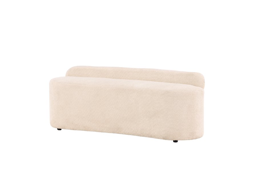 VENTURE DESIGN Pocatello 2-seters sofa - hvitt boucléstoff