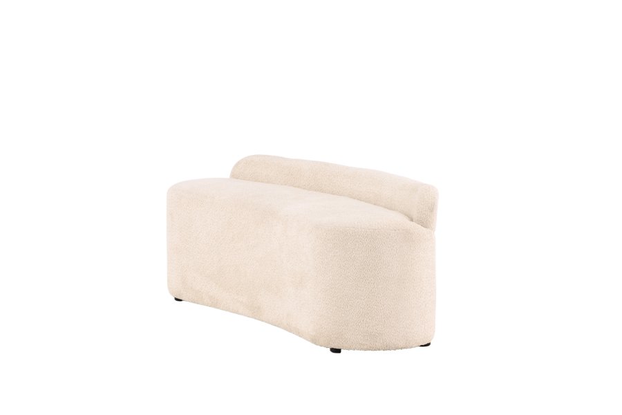VENTURE DESIGN Pocatello 2-seters sofa - hvitt boucléstoff