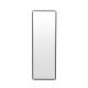 VENTURE DESIGN Dalton veggspeil, rektangulrt - speilglass og matt sort aluminium (190x67 cm)