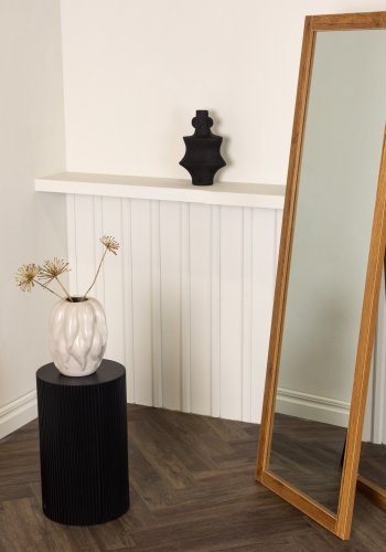 VENTURE DESIGN Sebring gulvspeil, rektangulrt - speilglass og valntt MDF (170x55)