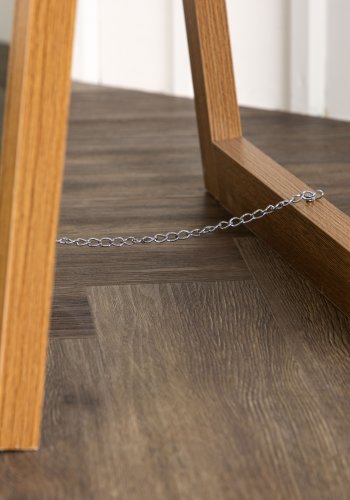 VENTURE DESIGN Sebring gulvspeil, rektangulrt - speilglass og valntt MDF (170x55)