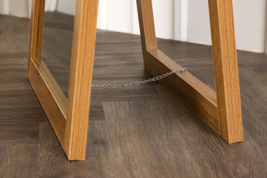 VENTURE DESIGN Sebring gulvspeil, rektangulrt - speilglass og valntt MDF (170x55)