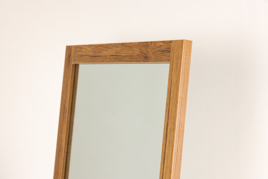 VENTURE DESIGN Sebring gulvspeil, rektangulrt - speilglass og valntt MDF (170x55)