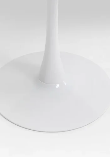 KARE DESIGN Schickeria spisebord, rund - hvid marmorlook laminat og hvid stl (110)