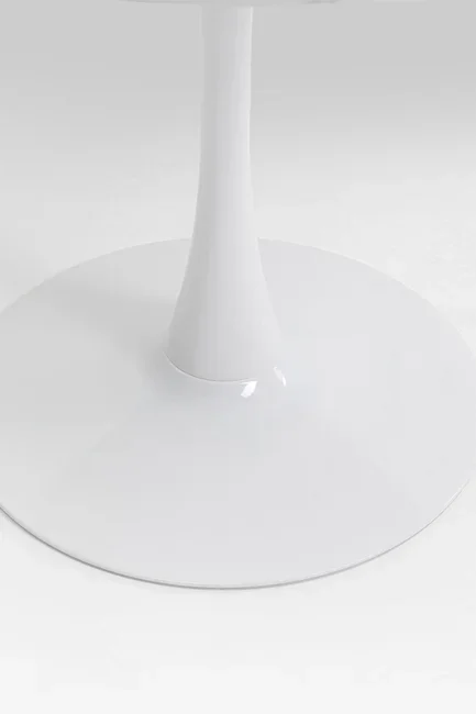 KARE DESIGN Schickeria spisebord, rund - hvid marmorlook laminat og hvid stl (110)