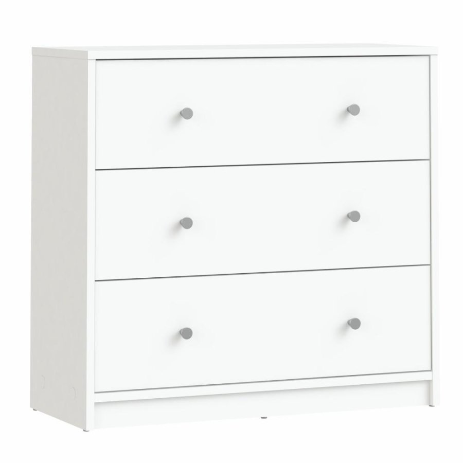 
TVILUM May kommode - hvid træ, m. 3 skuffer
