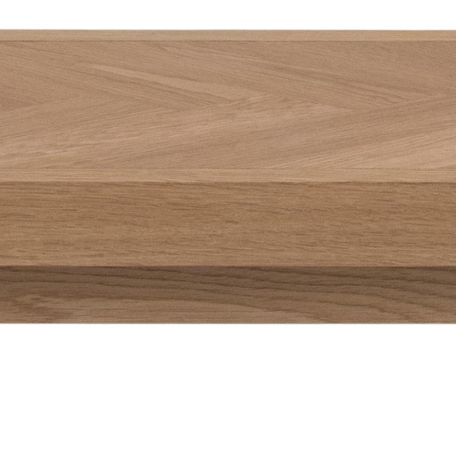 ACT NORDIC Galway benk, m. fiskebein, rektangulr - naturlig eikefiner og eik (200x36)