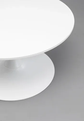 KARE DESIGN Schickeria salongbord, rundt - hvit MDF og hvitt stl (80)