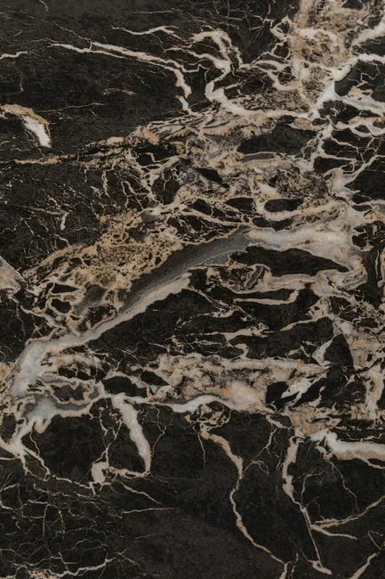 KARE DESIGN Schickeria spisebord, rund - sort marmorlook laminat og sort stl (80)