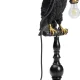 KARE DESIGN Animal Sitting Crow bordlampe - sort polyresin og guld aluminium (H:61cm)