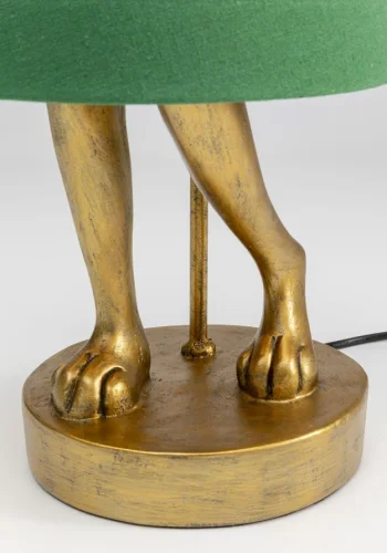 KARE DESIGN Animal Rabbit bordlampe - grnt lin og gull polyresin/stl