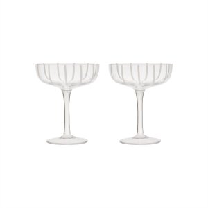 OYOY LIVING Mizu Coupe glas - 2 st - Klart