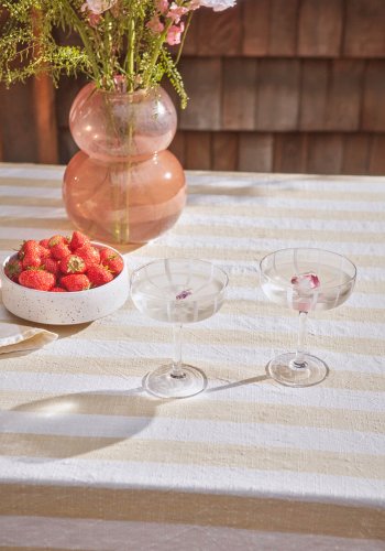 OYOY LIVING Mizu Coupe glass - 2 stk - Klart Glass