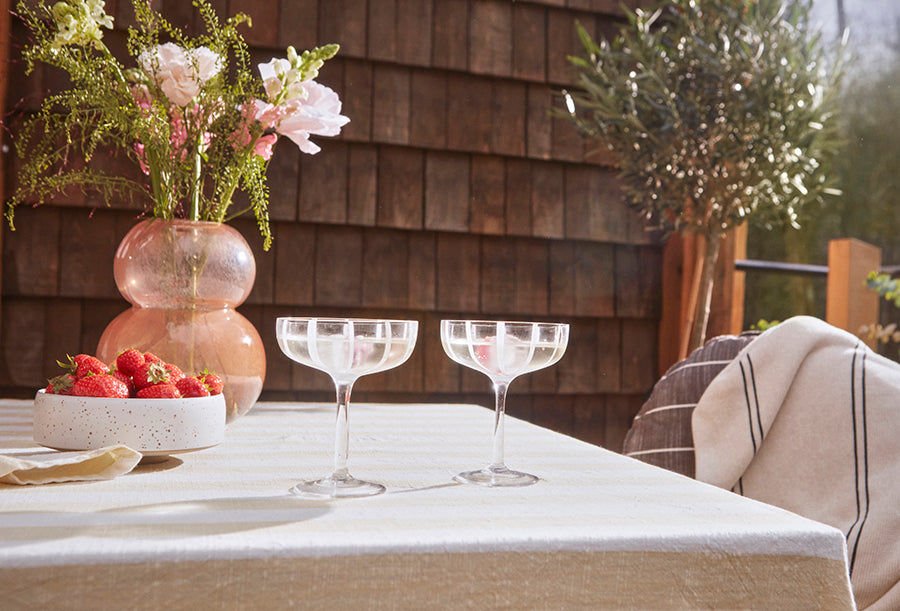 OYOY LIVING Mizu Coupe glass - 2 stk - Klart Glass