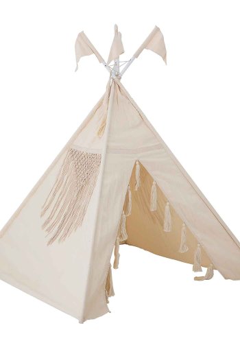 BLOOMINGVILLE MINI Spieltipi - Naturbaumwolle, quadratisch (110x110)